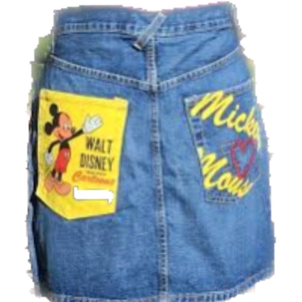 Vintage Disney Micky Mouse denim skirt size L